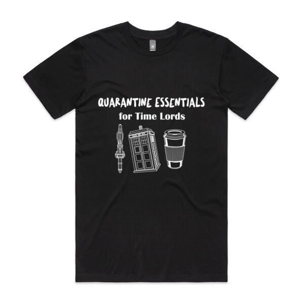 Quarantine Essentials for Time Lords - Tshirt for Dr Who Fans 2 Thumbnail