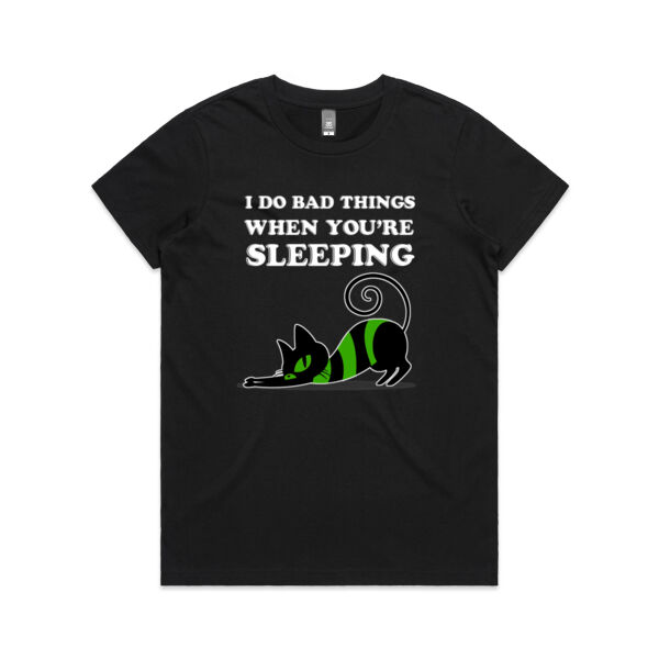 I Do Bad Things - AS Colour - Women's Maple Crew Tee (Regular Fit) Thumbnail