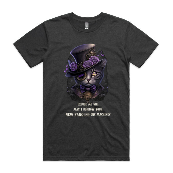 Steampunk CNC Cat - AS Colour - Staple Crew Tee (Premium) Thumbnail