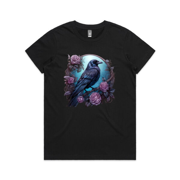 Dark Raven - AS Colour - Women's Maple Crew Tee Thumbnail