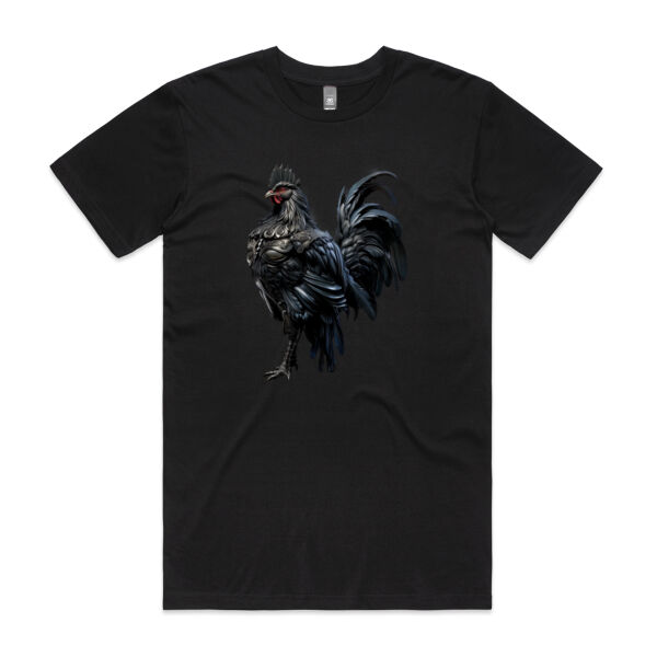 Medieval Black Knight Rooster - AS Colour - Staple Crew Tee (Premium) Thumbnail